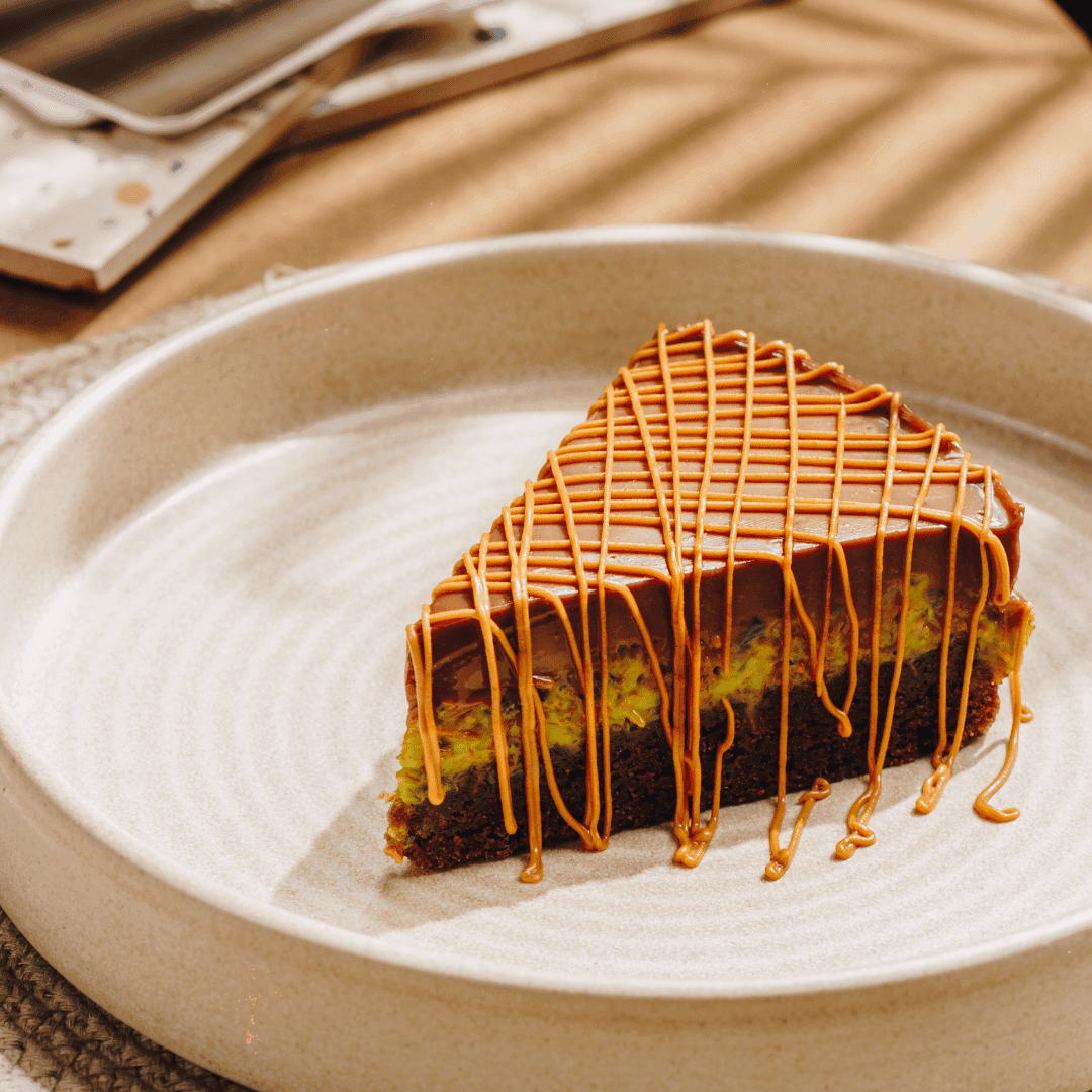 BELGIAN VELVET KUNAFA PISTACHIO at Seezen Coffee House & Kitchen